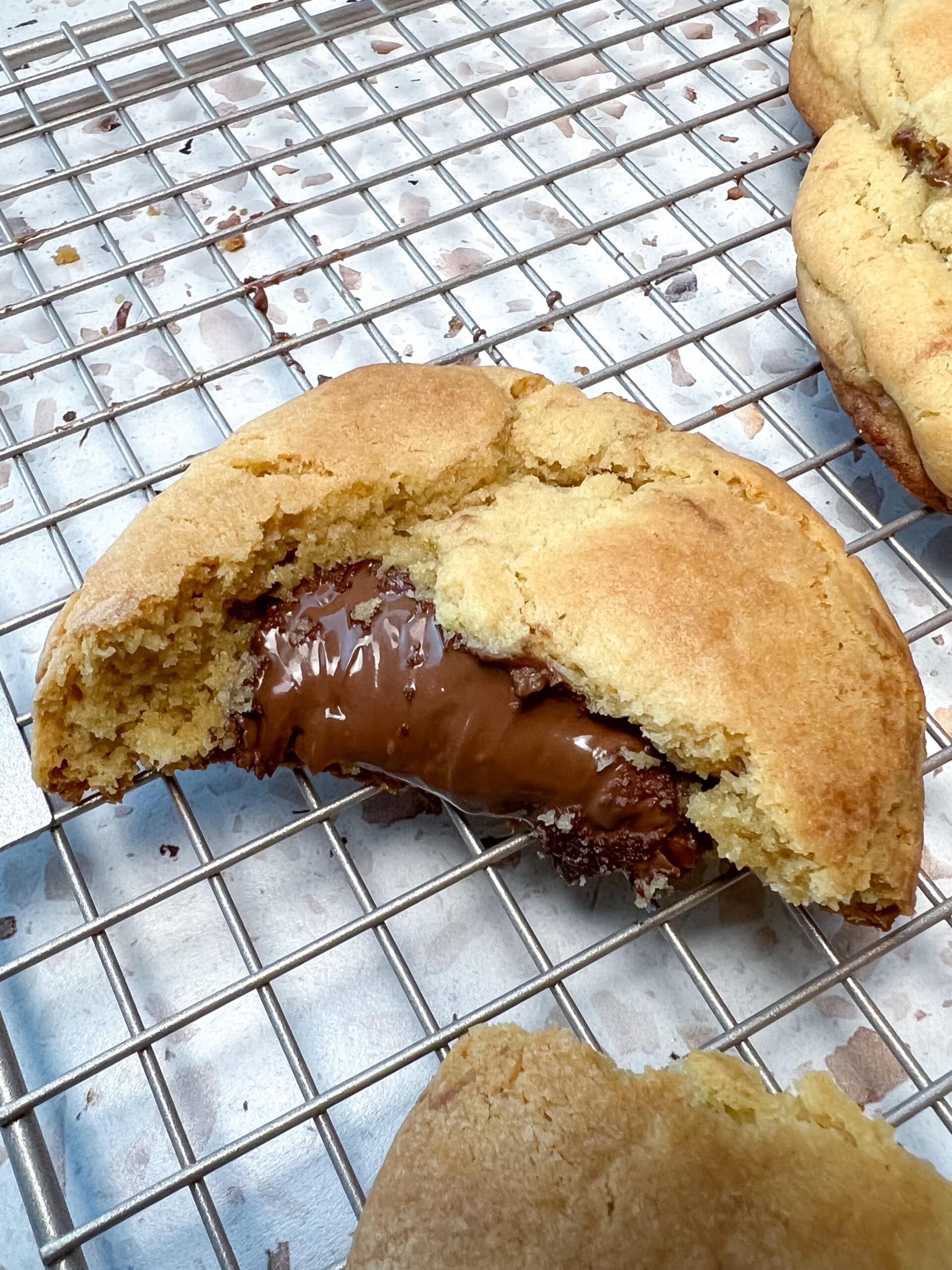 Nutella Stuffed Cookies